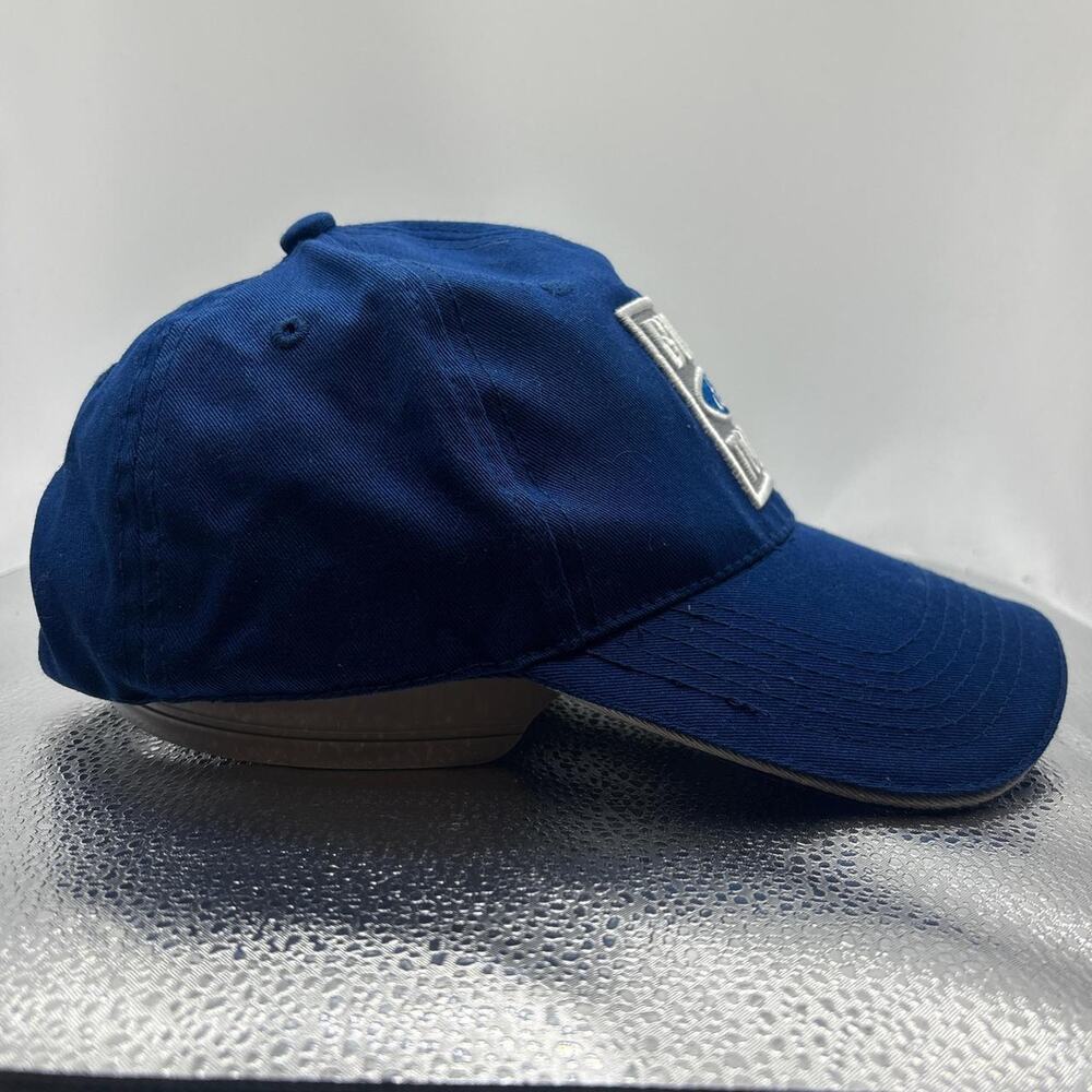 Ford Built Tough Hat Blue Strapback Workwear Dad Cap Trucker Style - Picture 4 of 7